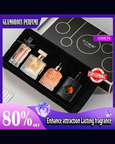 Gift Box Four Piece Set Fresh Lasting Fragrance Eau De Parfum