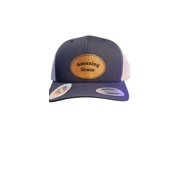 Yupoong Cap with Oval Leather Patch 