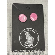 Round Pink Studs