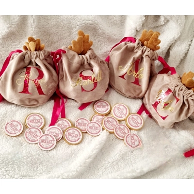 Reindeer Chocolate Coin Bag
