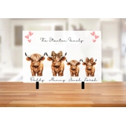 Highland Cow Design Chopping Board