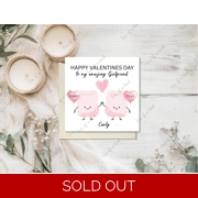 Marshmallow love Valentine’s Day card