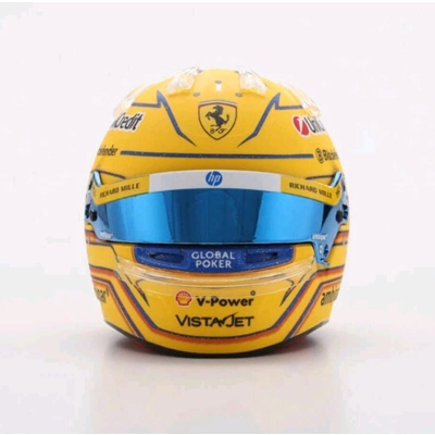 Looksmart Lewis Hamilton Miami GP 2025 Scuderia Ferrari HP 1/5 Scale Helmet