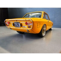 Customized Norev 1:18 Lancia Fulvia 1600 HF Diecast Model Car – Modified Yellow Classic with Custom
