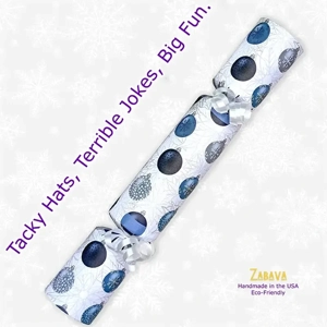 Blue Christmas Ornaments - DIY Cracker Kit - Set of 6