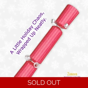 Cranberry Pinstripe - DIY Cracker Kit - Set of 6