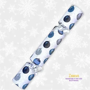 Blue Christmas Ornaments - DIY Cracker Kit - Set of 6
