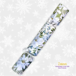 Country Blue Poinsettias - DIY Cracker Kit - Set of 6