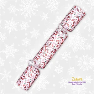 Cranberry Pink Holly - DIY Cracker Kit - Set of 6