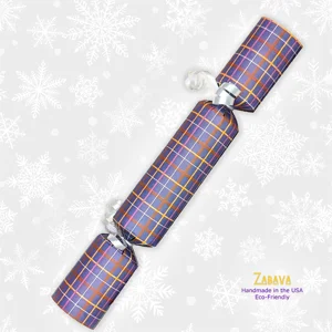 Purple Plaid - DIY Cracker Kit - Set of 6