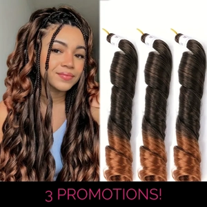 Silky french curly braids
