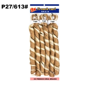 French spiral 3x pre Stretched curly Braids