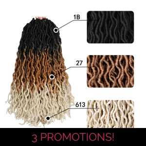 Godes Gypsy locs 3 tone ombre