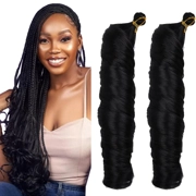 French silky curly braids