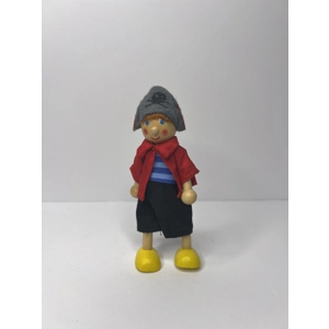 Wooden Toy Pirate Doll