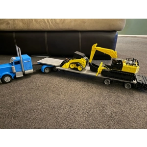 Semi track and trailer combo