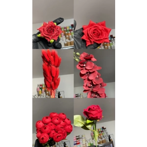 RED ARTIFICIAL FLOWERS