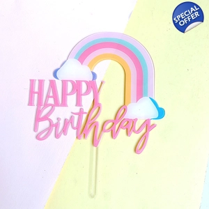 RAINBOW ARCH CAKE TOPPER