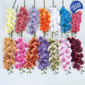 9 HEAD ARTIFICIAL ORCHID