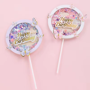 SHAKER BIRTHDAY TOPPER