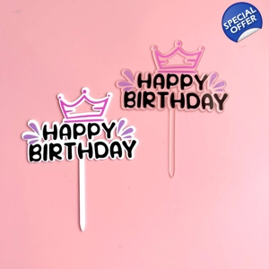 ACRYLIC HAPPY BIRTHDAY TOPPER