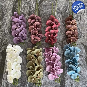 9 HEAD SILK ARTIFICIAL ORCHID