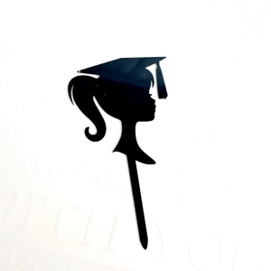 GRADUATION SILHOUETTE CAKE TOPPER