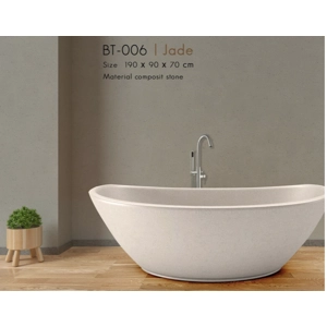 Handcrafted Terrazzo Stone and Resin Freestanding Bathtub - Spa Quality
