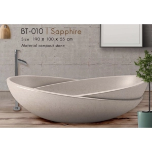 Handcrafted Terrazzo Stone and Resin Freestanding Bathtub - Spa Quality