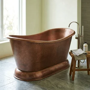Handcrafted Copper Freestanding Bathtub - Spa Quality