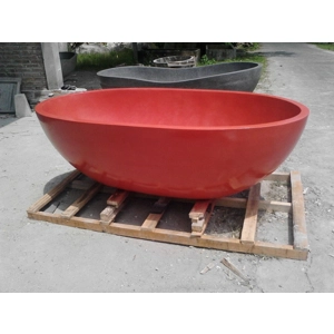 Handcrafted Terrazzo Stone Freestanding Bathtub - Spa Quality (Oval)