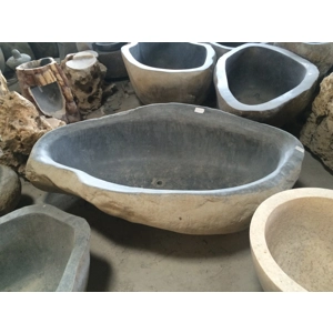 Handcrafted Natural Stone Freestanding Bathtub - Spa Quality (Oval)