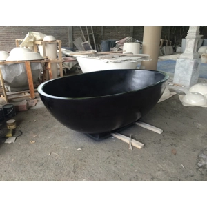 Freestanding Terrazzo Stone Bathtub - Handcrafted in Bali