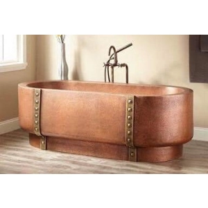 Handcrafted Double-Walled Copper Freestanding Bathtub - Spa Quality