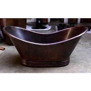 Handcrafted Copper Freestanding Bathtub - Spa Quality