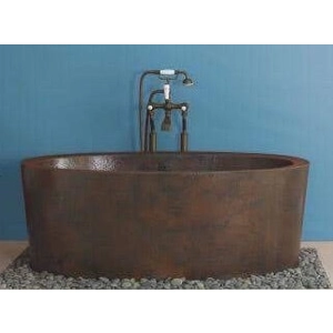 Handcrafted Copper Freestanding Bathtub - Spa Quality