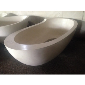 Handcrafted Terrazzo Stone Freestanding Bathtub - Spa Quality (Oval)