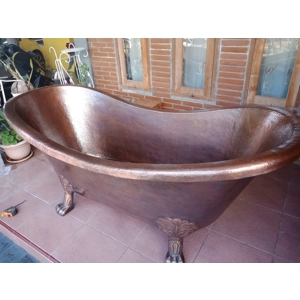 Handcrafted Copper Freestanding Bathtub - Spa Quality