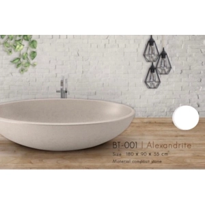 Handcrafted Terrazzo Stone and Resin Freestanding Bathtub - Spa Quality