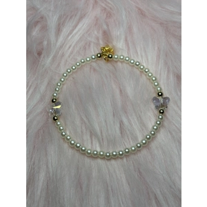 Memory wired bracelet with butterfly charms