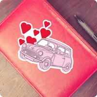Mini Love Vinyl Sticker