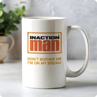 Inaction Man Ceramic Mug