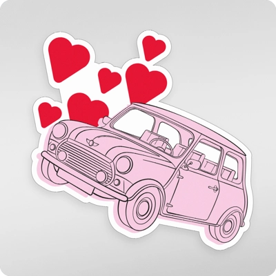 Mini Love Vinyl Sticker