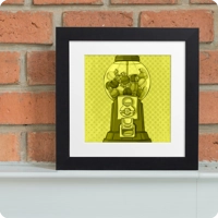 Troublegum Machine Wooden Framed Art