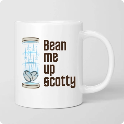 Bean Me Up Ceramic Mug Bean Me Up Ceramic Mug