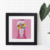 Troublegum Machine Wooden Framed Art