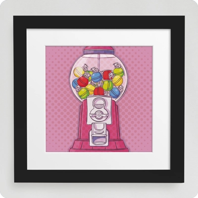 Troublegum Machine Wooden Framed Art