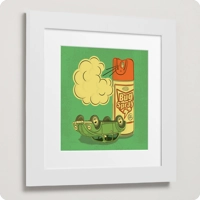 Bug Spray Wooden Framed Art