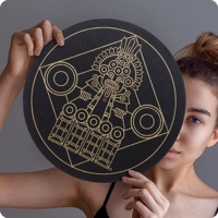 God of Noise Record Player Slipmat