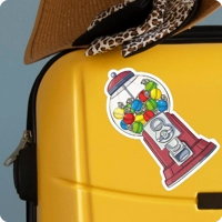 Troublegum Machine Vinyl Sticker